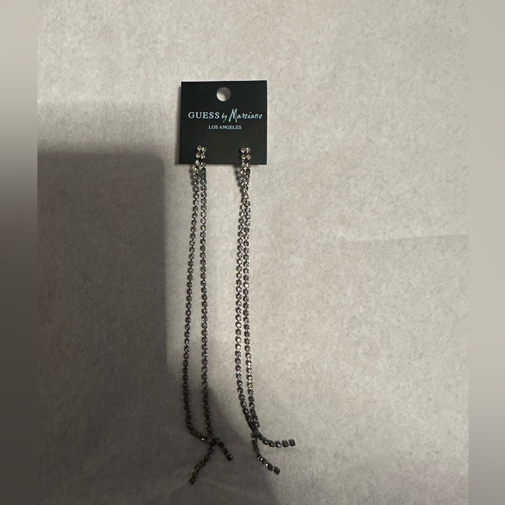 Guess by Marciano Silver Chain Earrings
